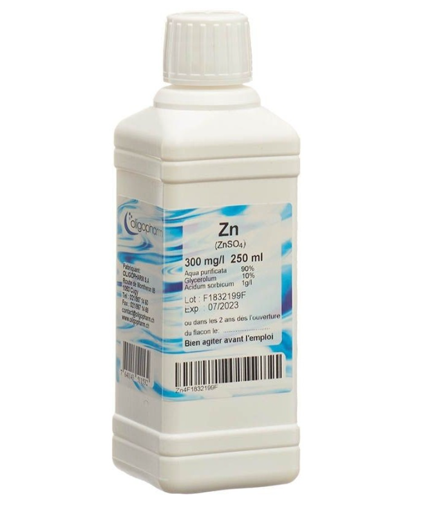 OLIGOPHARM Solvente per zinco 300 mg/l 250ml