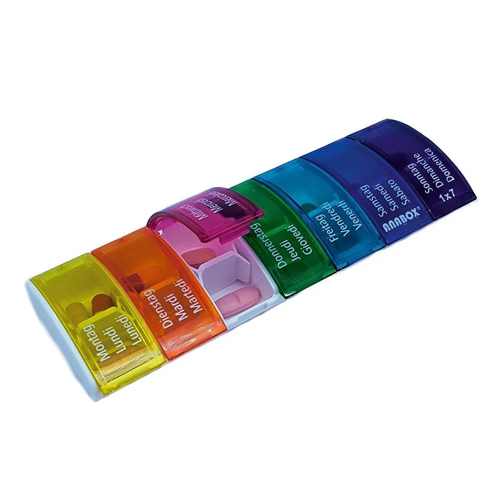 ANABOX Medidispenser 1x7 colorato Plus D/F/I