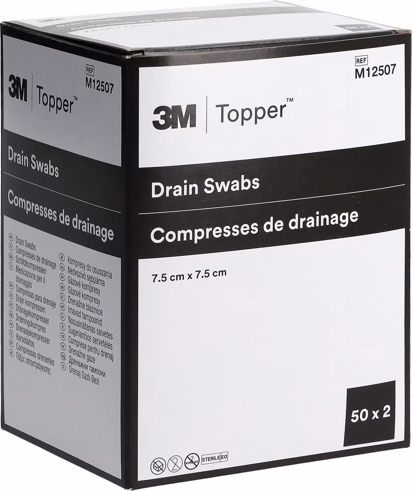 Topper Slit Compr 10x10cm sterile 50 Btl 2 pezzi