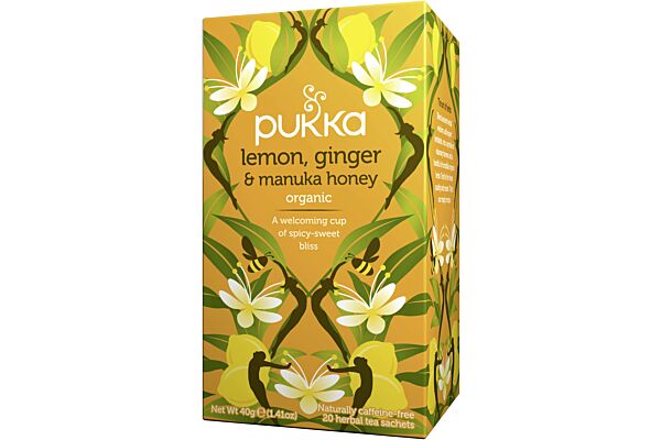 Pukka Citron Gingembre et Miel de Manuka Thé bio Btl 20 Stück