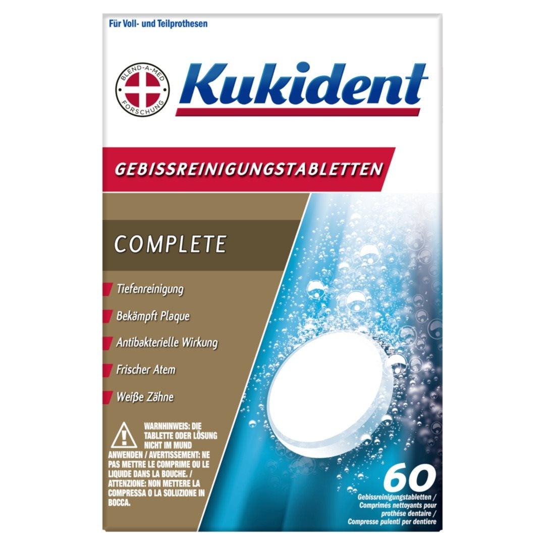 Kukident Complete cleaning tabs 60 pezzi