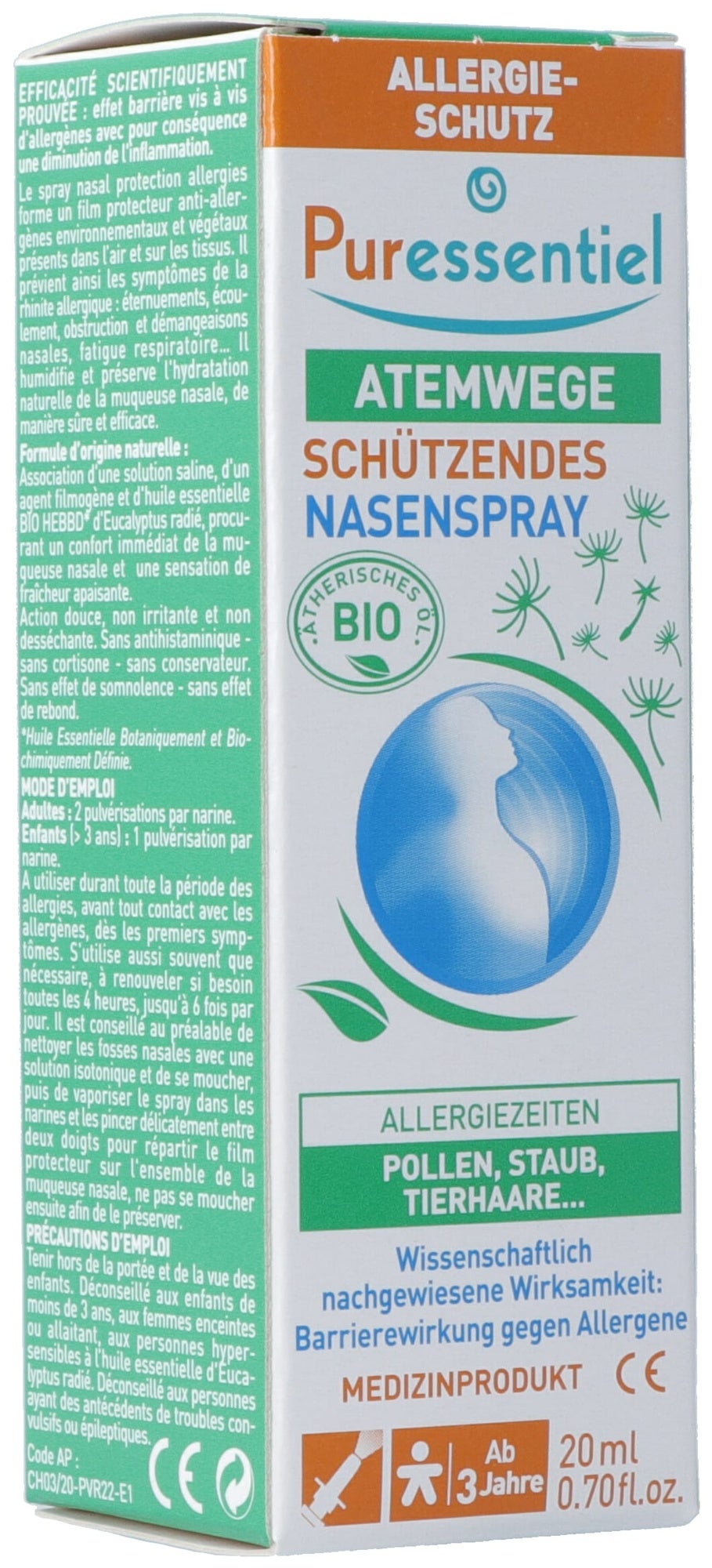 Puressentiel spray nasale protezione contro le allergie 20ml
