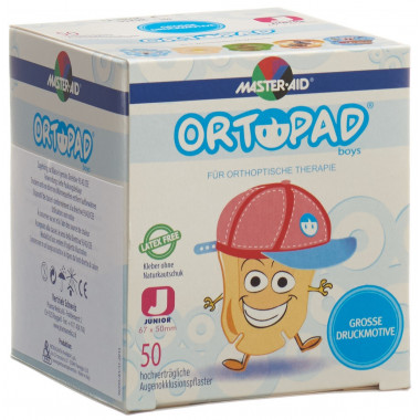 Cerotti per occlusione Ortopad Junior Ragazzi -2 anni 50 pezzi