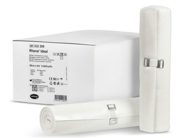 RHENA Benda elastica ideale 20cmx5m bianco 6 pezzi