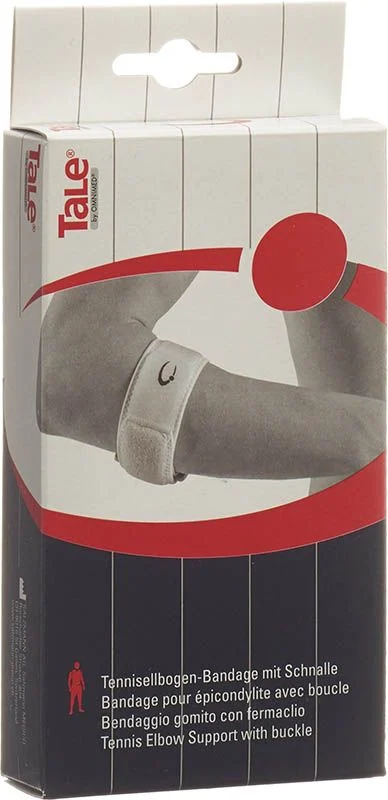 Tale fascia per gomito da tennis 5cm con fibbia bianca