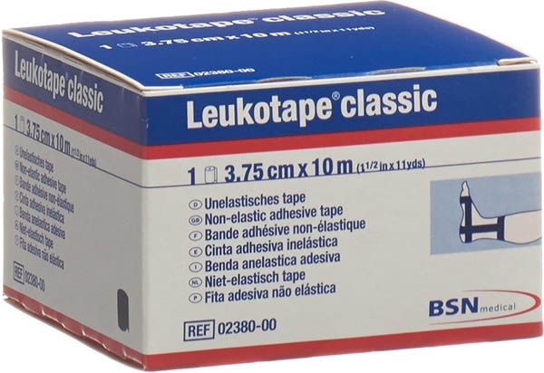 Nastro per gesso Leukotape® classic 10mx3,75cm nero