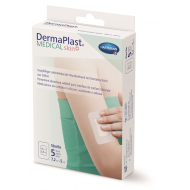 DermaPlast Medical skin+ 7,2x5cm 5 pezzi