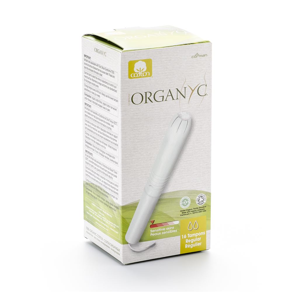 Organyc Tamponi regolari con applicatore 16 pezzi