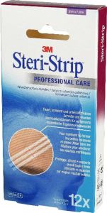 3M Steri Strip 3x75mm bianco rinforzato 12 x 5 pezzi