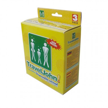 TravelJohn orinatoio monouso unisex 3 pezzi