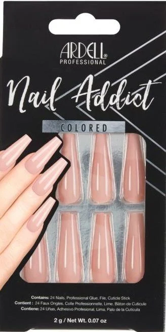 ARDELL Nail Addict Colorato Rosa Nudo 28 pezzi
