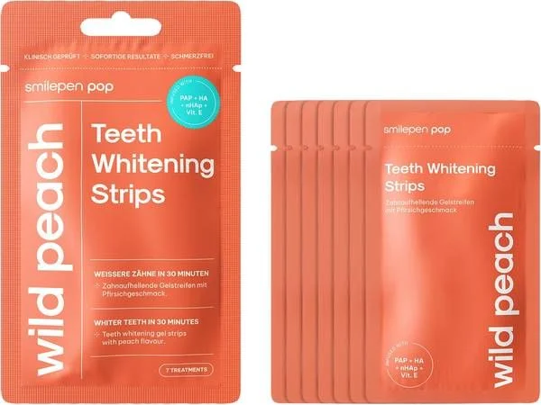 smilepen Pop Strisce bianche per denti Wi Peach 7 x 2 pezzi
