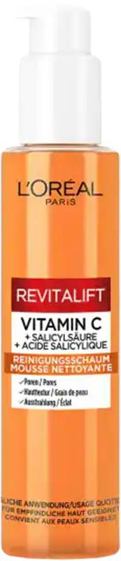 L'OREAL PARIS Revitalift Crema Schiuma Detergente Vitamina C 150ml