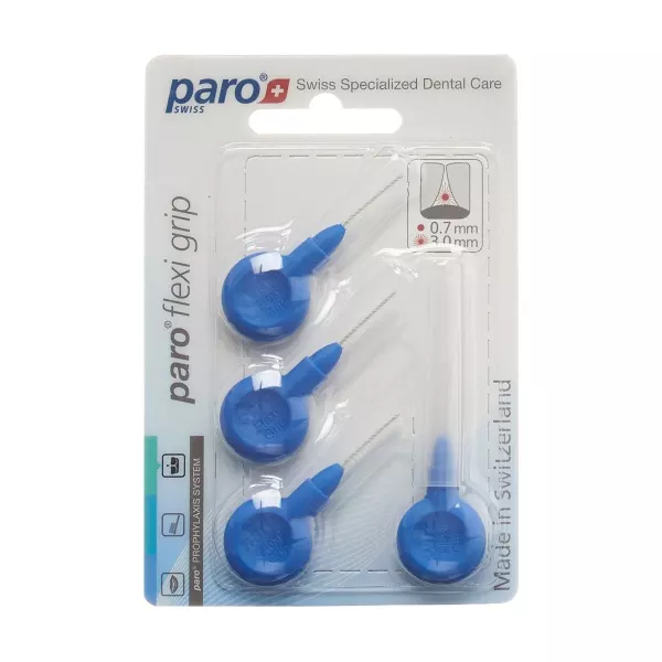 PARO Flexi Grip 3mm x-fine blu cilindrico 4 pezzi