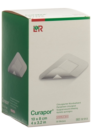 CURAPOR Medicazione chirurgica per ferite 10x8cm st 50 pezzi