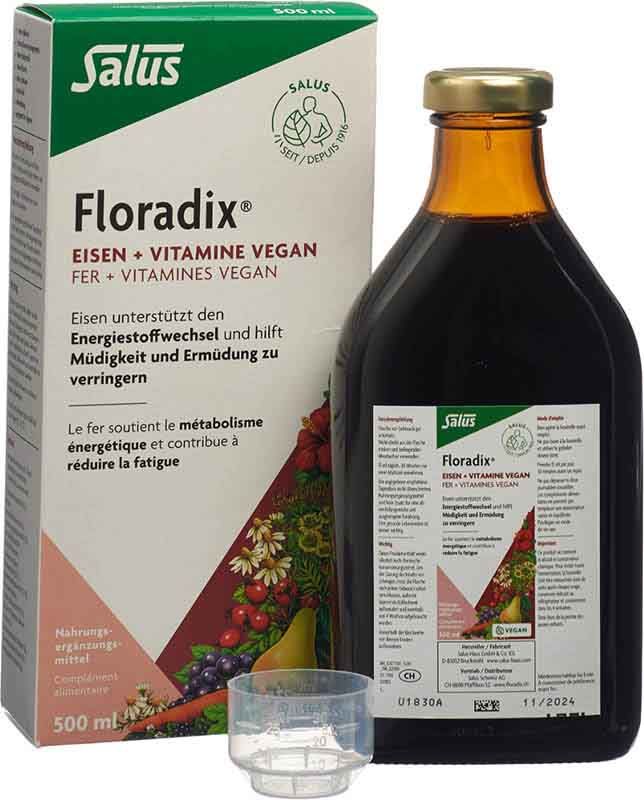 Floradix VEGAN Ferro + Vitamine 500ml