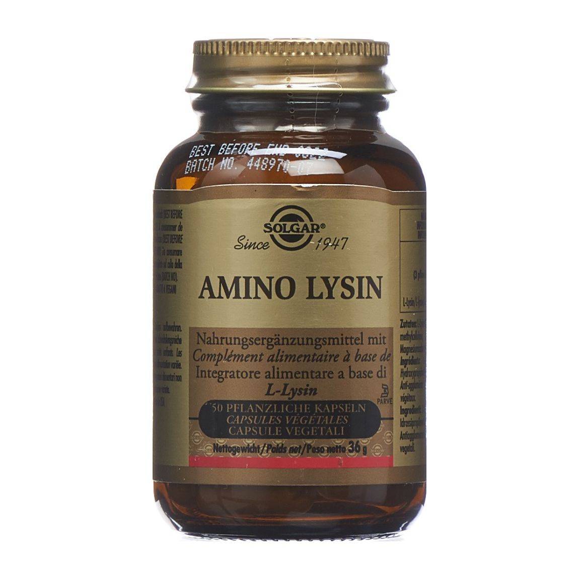 Solgar Amino Lisina Capsule 50 Capsule