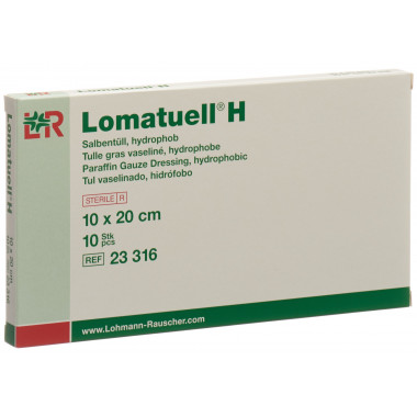Lomatuell H unguento in tulle 10x20cm sterile 10 pezzi