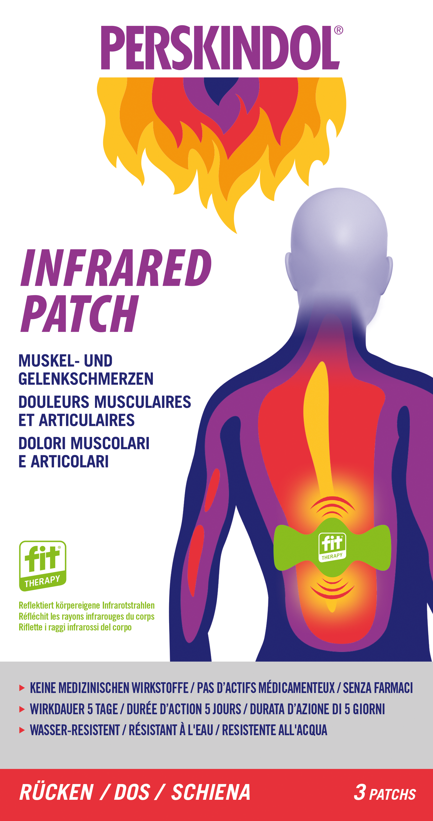 Perskindol® Infrared Patch back 3 pezzi