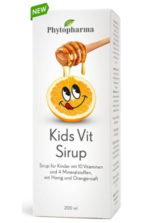 Phytopharma Kids-Vit Sciroppo bottiglia di vetro 200ml