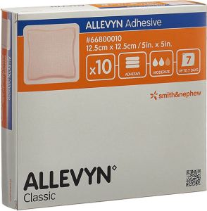 Allevyn Medicazione adesiva per ferite 12,5x12,5 cm 10 pezzi