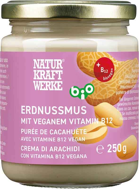 NATURKRAFTWERKE Burro di arachidi B12 Deme bio/kbA 250g