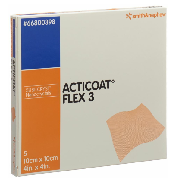 ACTICOAT FLEX 3 Medicazione per ferite 10x10cm 5 pz.