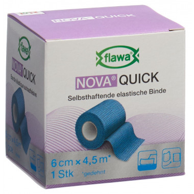 Flawa Nova Benda adesiva coesiva rapida 6cmx4,5m blu