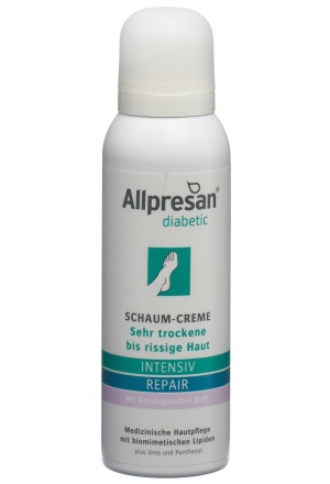 ALLPRESAN Crema Schiuma Diabetica Riparazione Intensiva Con Profumo Aeros Spray 125ml