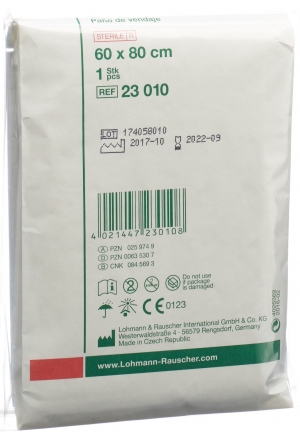 Panno per medicazione in metallina 60x80cm sterile