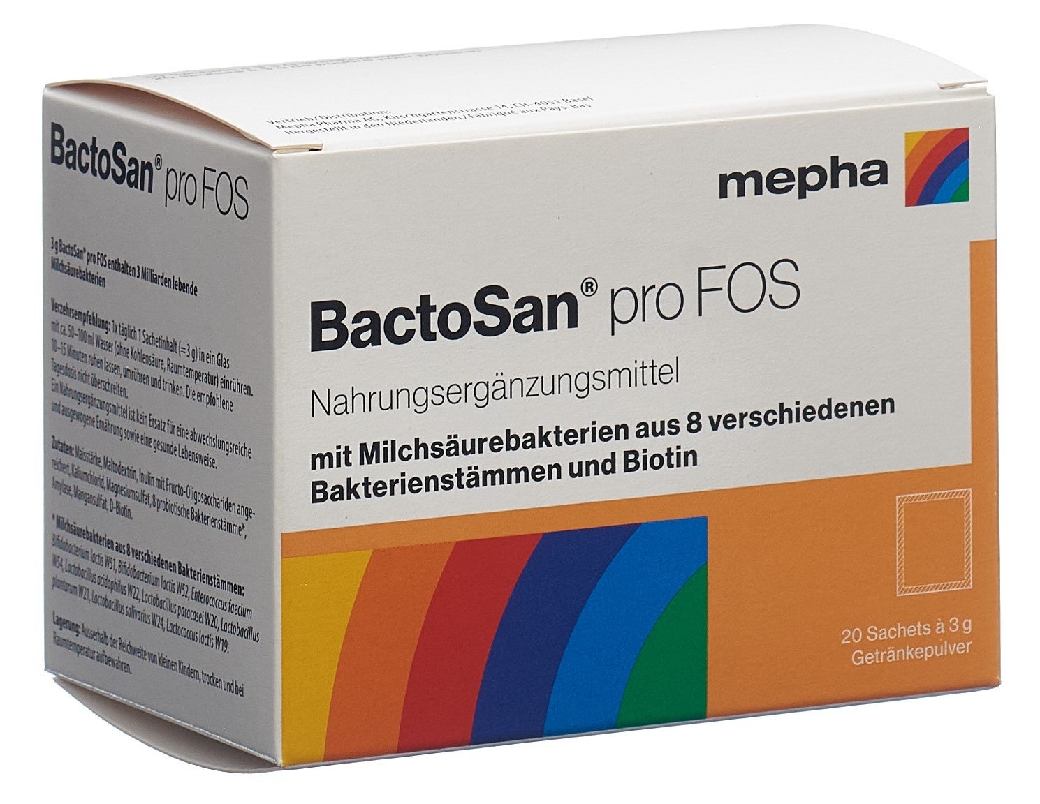 BactoSan pro FOS bevanda in polvere 20 x 3 g