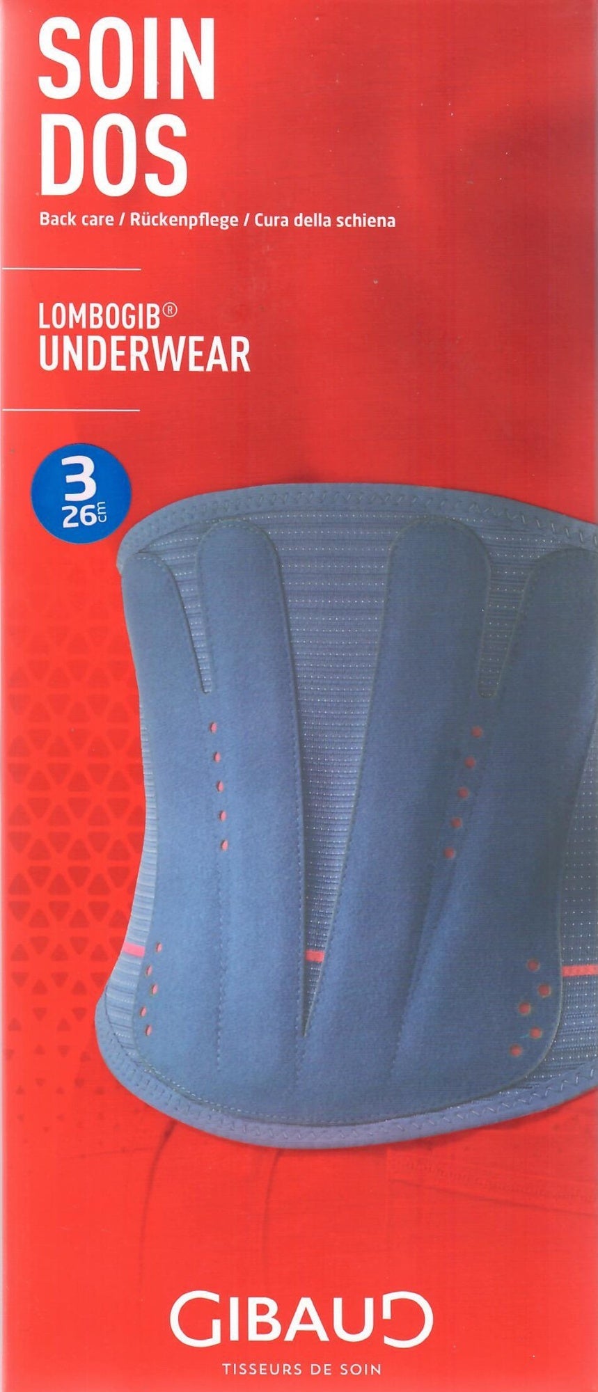 GIBAUD Lombogib Intimo 26cm Gr4 110-125cm blu