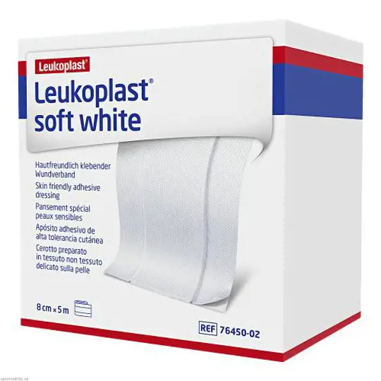 Leukoplast Soft bianco 8 cm x 5 m