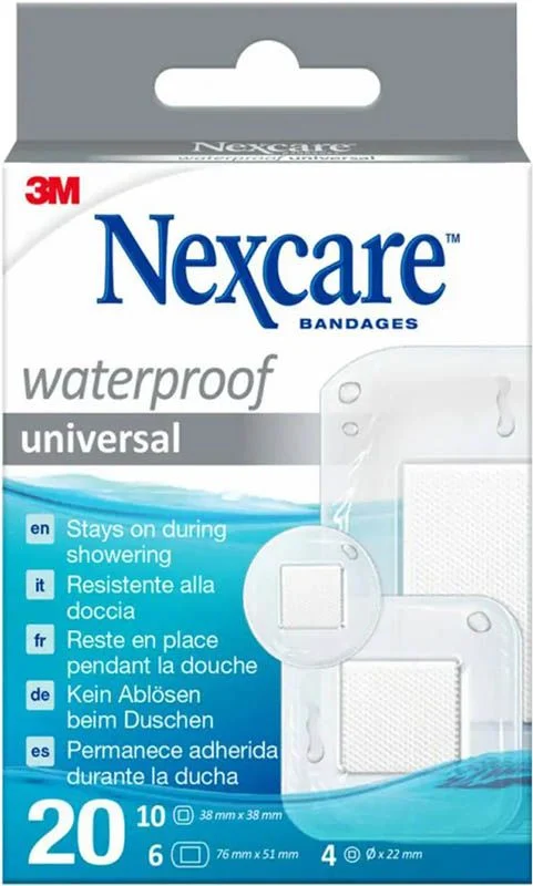 3M NEXCARE Cerotto impermeabile univer misura 20 pezzi