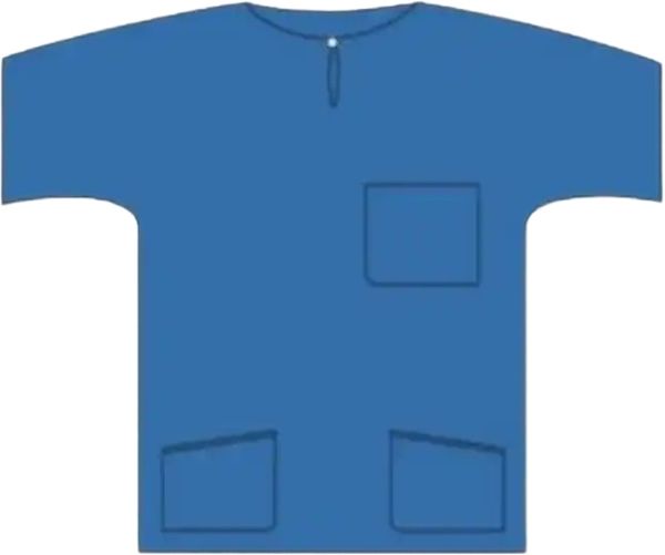 BARRIER Tuta Scrub Camicia S blu 48 pezzi