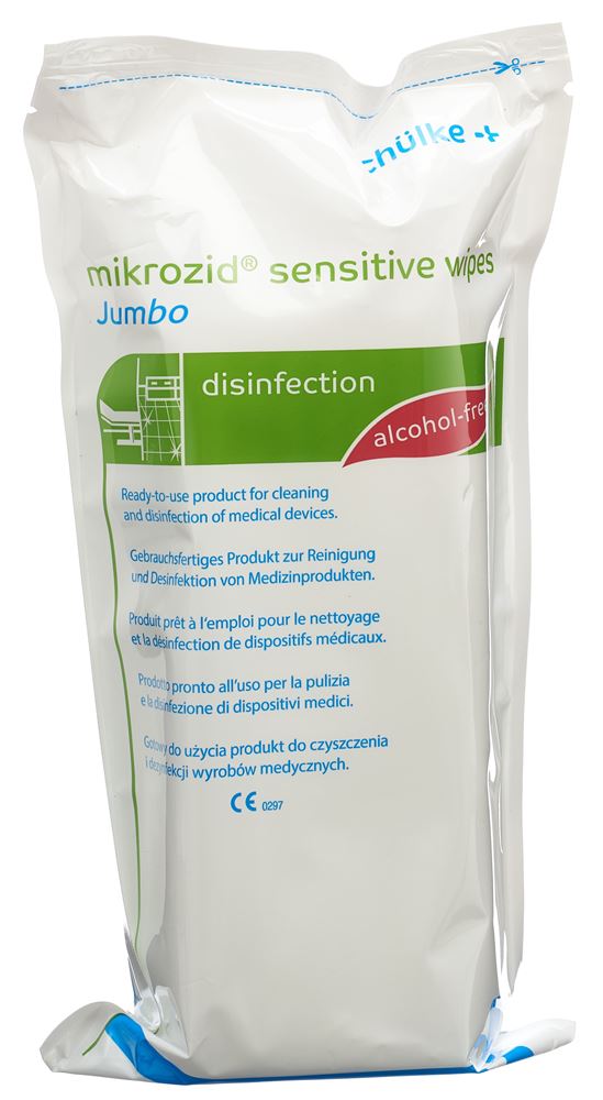 MIKROZID Salviette sensibili Jumbo ricarica Btl 200 pezzi