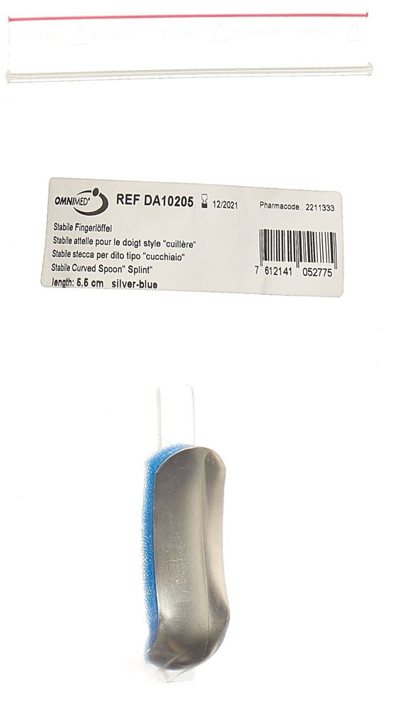 Cucchiaio da dito OMNIMED DALCO 5,5 cm argento blu