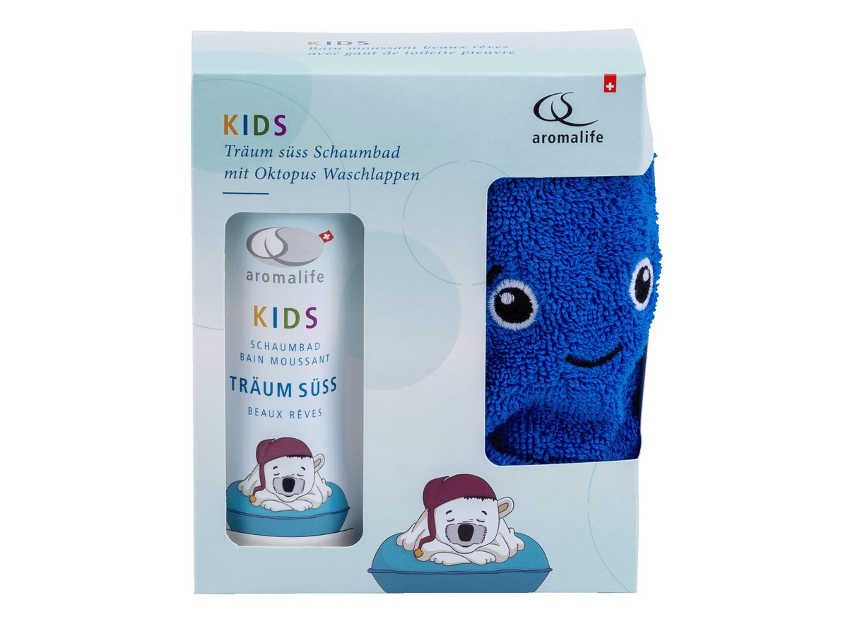 AROMALIFE Geschenkset Kids Träum süss Bad Waschlap