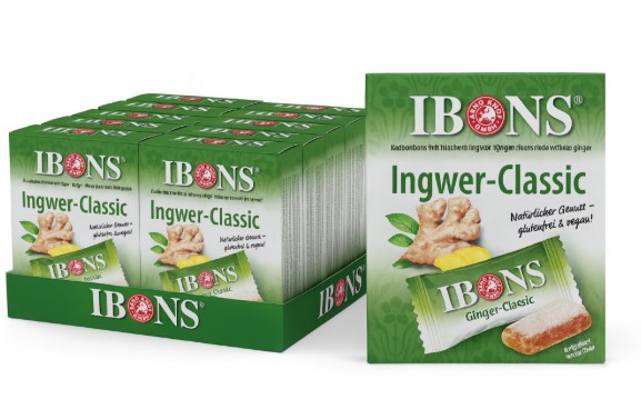 IBONS Caramelle allo zenzero Classic 10x60g