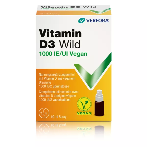 Vitamina D3 Wild Spray 1000 UI vegan 10ml