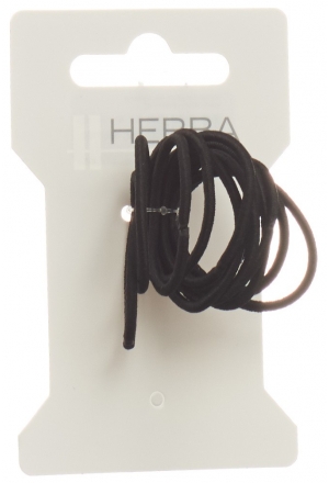 Fascette per capelli Herba 3cm nero 12 pezzi