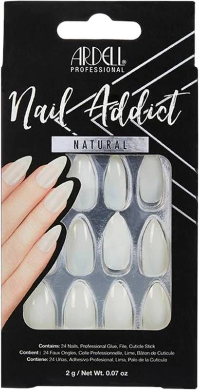 ARDELL Nail Addict Natural Stiletto 28 pezzi