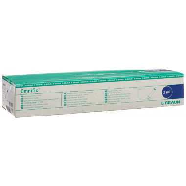 OMNIFIX siringa 3ml Luer senza lattice centri 100 pezzi