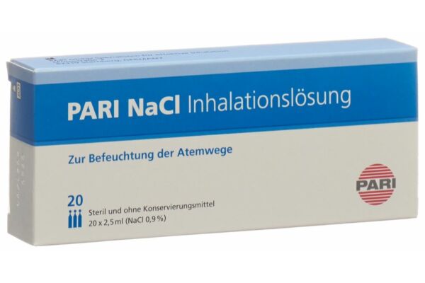 PARI NaCl 0,9% soluzione per inalazione 20 amp 2,5ml