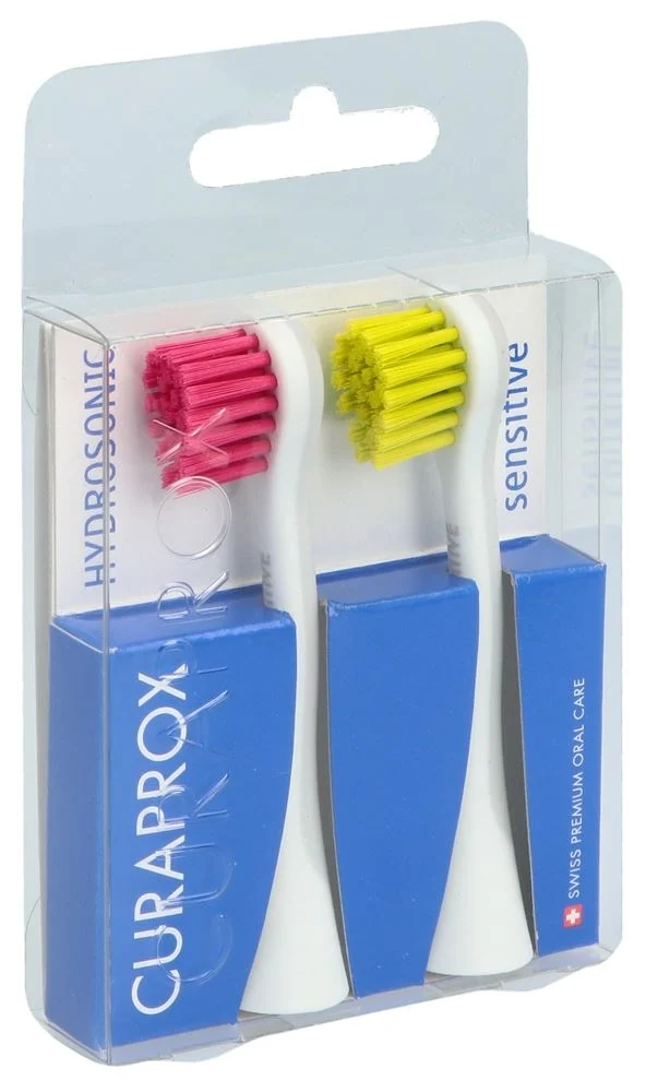 Spazzole di ricambio Curaprox Hydrosonic rosso-verde 1 paio