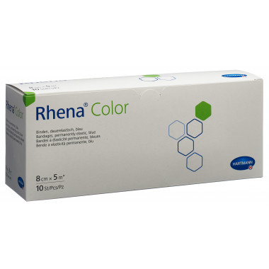 Bende elastiche Rhena Colour 8cmx5m blu aperte 10 pezzi