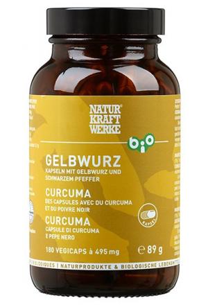 NATURKRAFTWERKE Curcuma Vegicaps Bio 180 pezzi