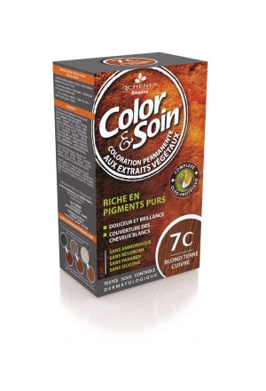 COLOR & SOIN Coloration 7C terre bionde cuiv 135ml