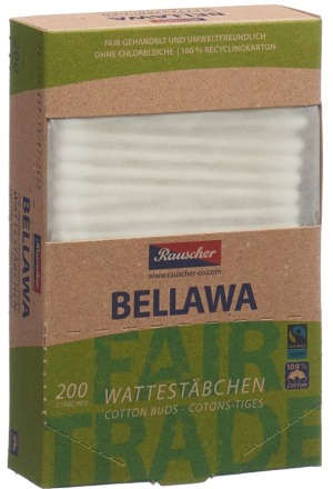 BELLAWA Fairtrade Wattestäbchen 200 Stück