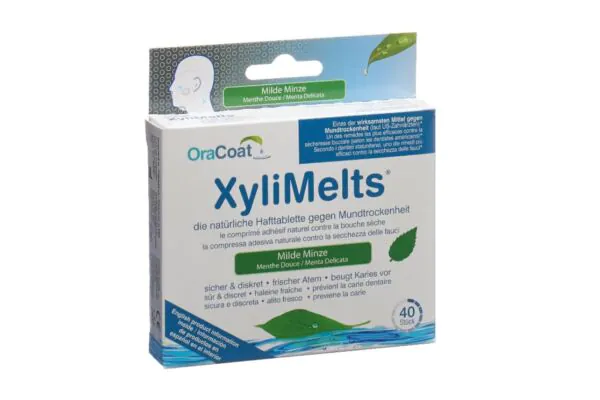 XyliMelts compresse adesive contro la secchezza delle fauci menta dolce 40 pezzi